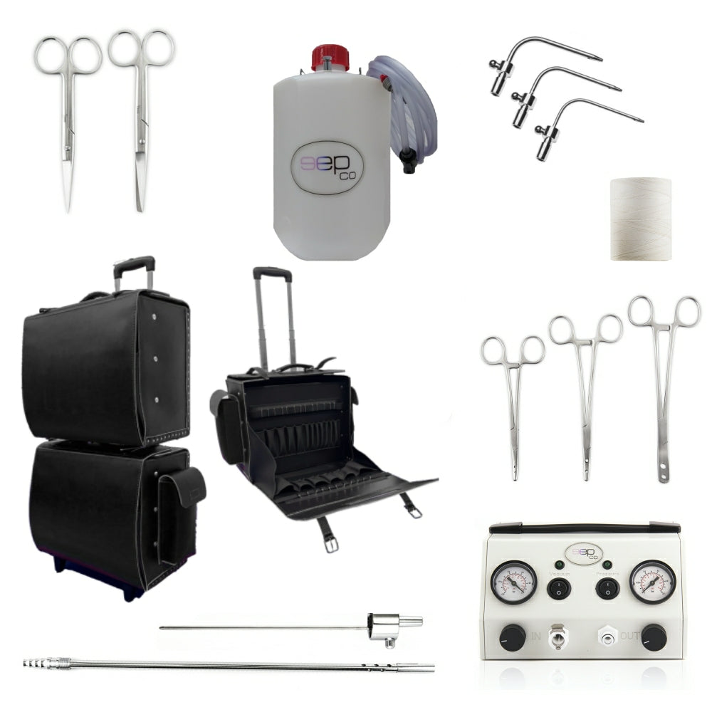 Starter Kit Embalming with Twin Pump (Guaranteed Instruments) Black Cases
